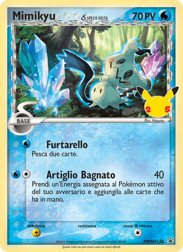 Mimikyu SWSH136 — Sword & Shield Promos (Italian Pokémon TCG card)
