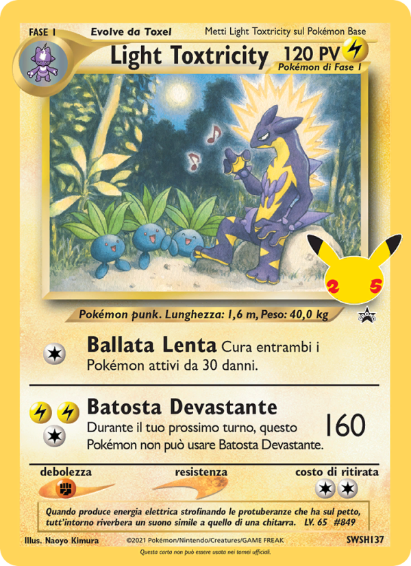 Light Toxtricity SWSH137 — Sword & Shield Promos (Italian Pokémon TCG card)
