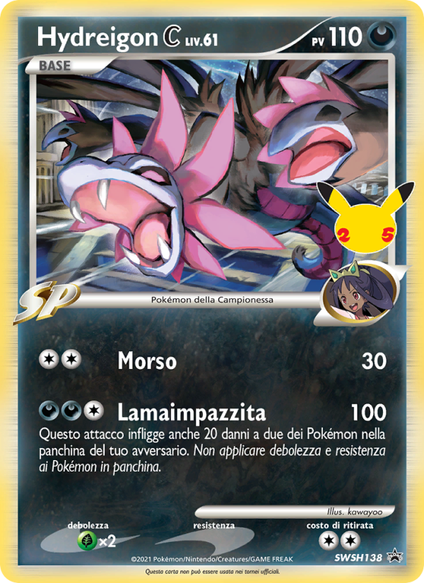 Hydreigon C SWSH138 — Sword & Shield Promos (Italian Pokémon TCG card)