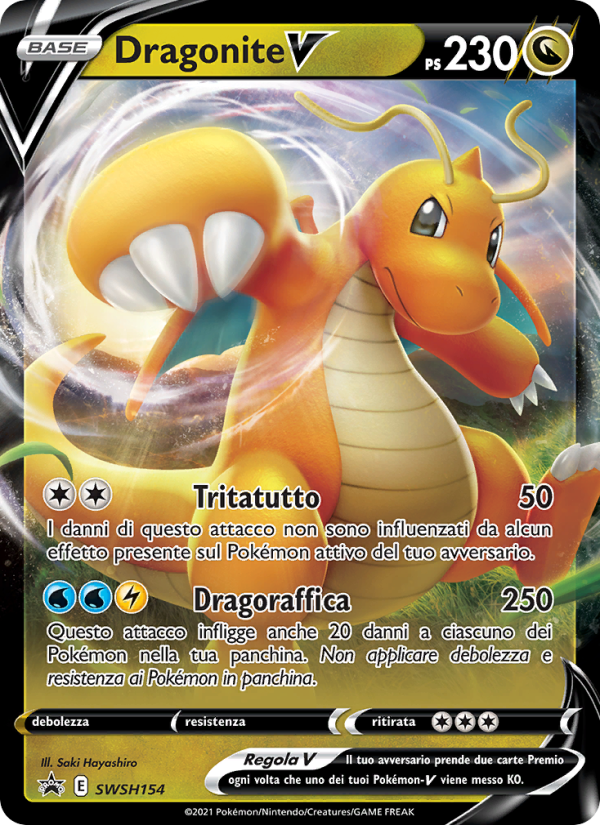 Dragonite V SWSH154 — Sword & Shield Promos (Italian Pokémon TCG card)