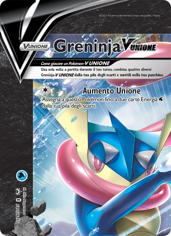Greninja V UNIONE SWSH155 — Sword & Shield Promos (Italian Pokémon TCG card)