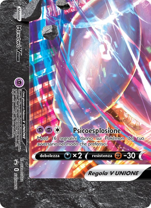 Mewtwo V UNIONE SWSH161 — Sword & Shield Promos (Italian Pokémon TCG card)