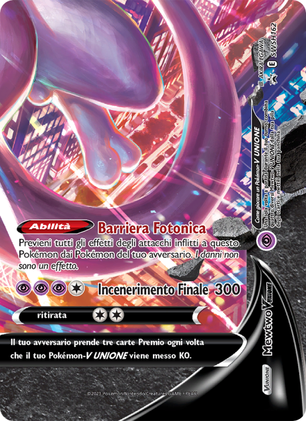 Mewtwo V UNIONE SWSH162 — Sword & Shield Promos (Italian Pokémon TCG card)