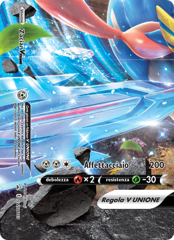 Zacian V UNIONE SWSH165 — Sword & Shield Promos (Italian Pokémon TCG card)