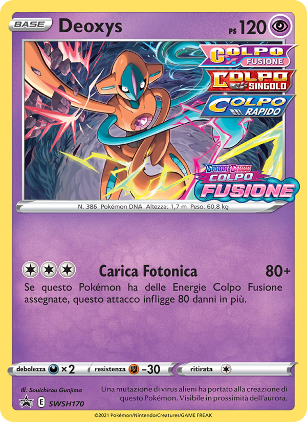 Deoxys SWSH170 — Sword & Shield Promos (Italian Pokémon TCG card)
