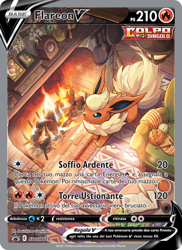 Flareon V SWSH179 — Sword & Shield Promos (Italian Pokémon TCG card)