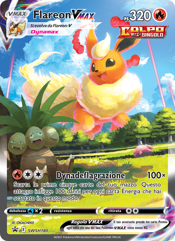 Flareon VMAX SWSH180 — Sword & Shield Promos (Italian Pokémon TCG card)