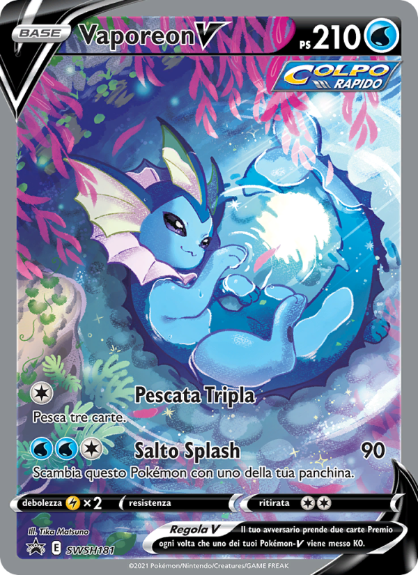 Vaporeon V SWSH181 — Sword & Shield Promos (Italian Pokémon TCG card)