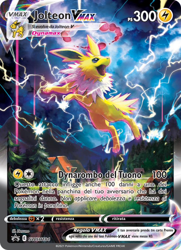 Jolteon VMAX SWSH184 — Sword & Shield Promos (Italian Pokémon TCG card)
