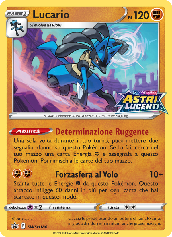 Lucario SWSH186 — Sword & Shield Promos (Italian Pokémon TCG card)