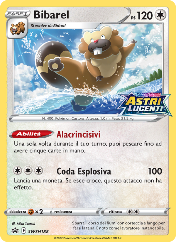 Bibarel SWSH188 — Sword & Shield Promos (Italian Pokémon TCG card)