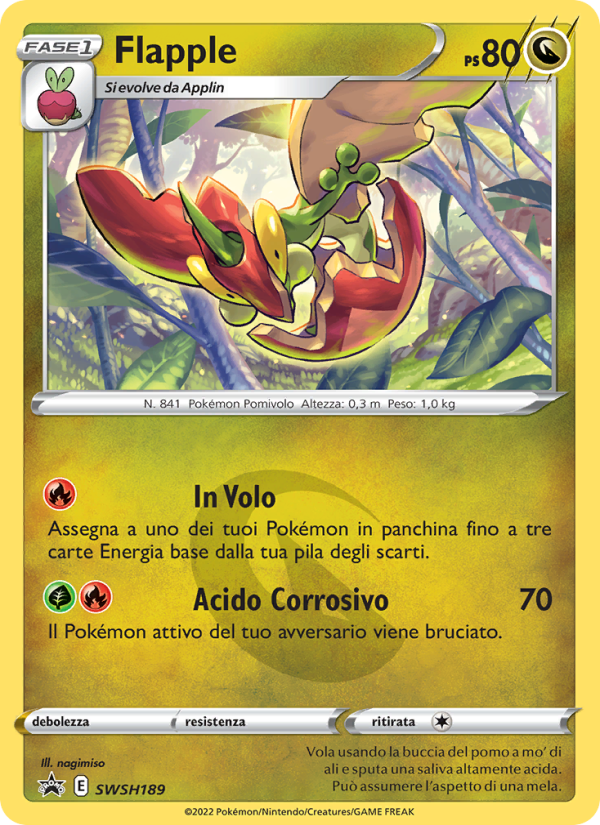 Flapple SWSH189 — Sword & Shield Promos (Italian Pokémon TCG card)