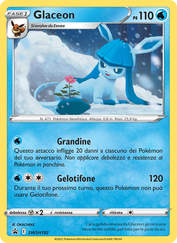 Glaceon SWSH192 — Sword & Shield Promos (Italian Pokémon TCG card)
