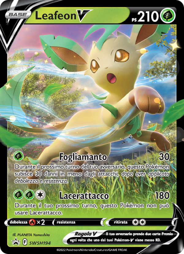 Leafeon V SWSH194 — Sword & Shield Promos (Italian Pokémon TCG card)