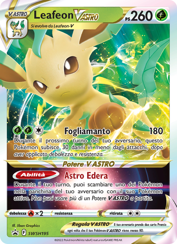 Leafeon V ASTRO SWSH195 — Sword & Shield Promos (Italian Pokémon TCG card)