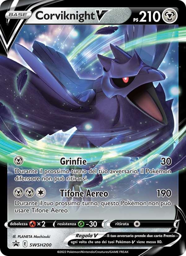 Corviknight V SWSH200 — Sword & Shield Promos (Italian Pokémon TCG card)