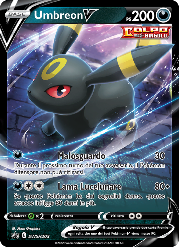 Umbreon V SWSH203 — Sword & Shield Promos (Italian Pokémon TCG card)