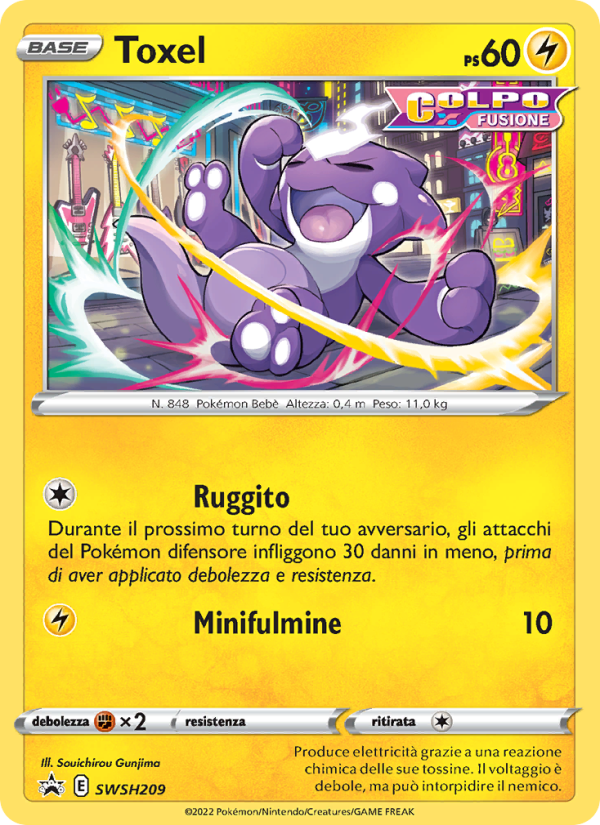 Toxel SWSH209 — Sword & Shield Promos (Italian Pokémon TCG card)