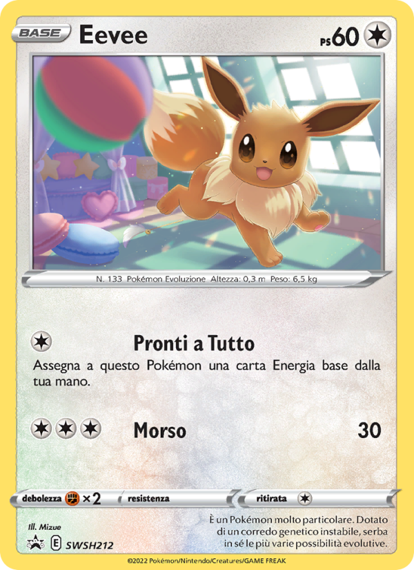 Eevee SWSH212 — Sword & Shield Promos (Italian Pokémon TCG card)