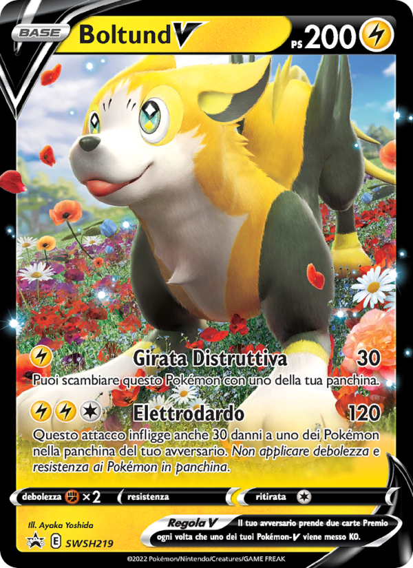 Boltund V SWSH219 — Sword & Shield Promos (Italian Pokémon TCG card)