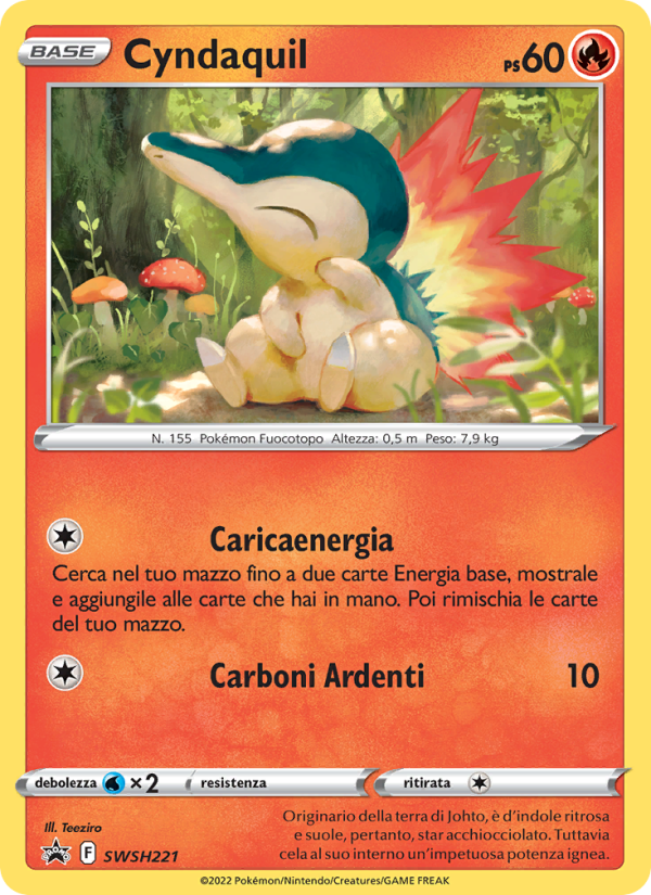 Cyndaquil SWSH221 — Sword & Shield Promos (Italian Pokémon TCG card)