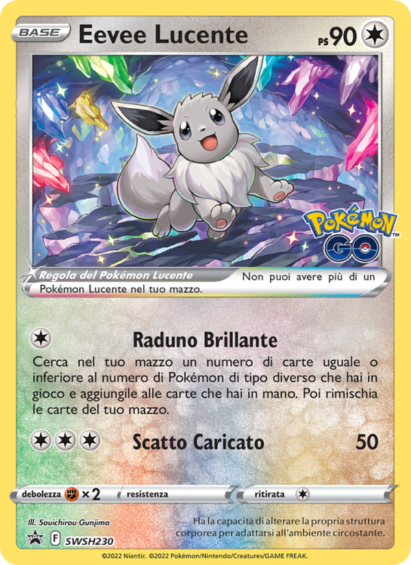 Eevee Lucente SWSH230 — Sword & Shield Promos (Italian Pokémon TCG card)