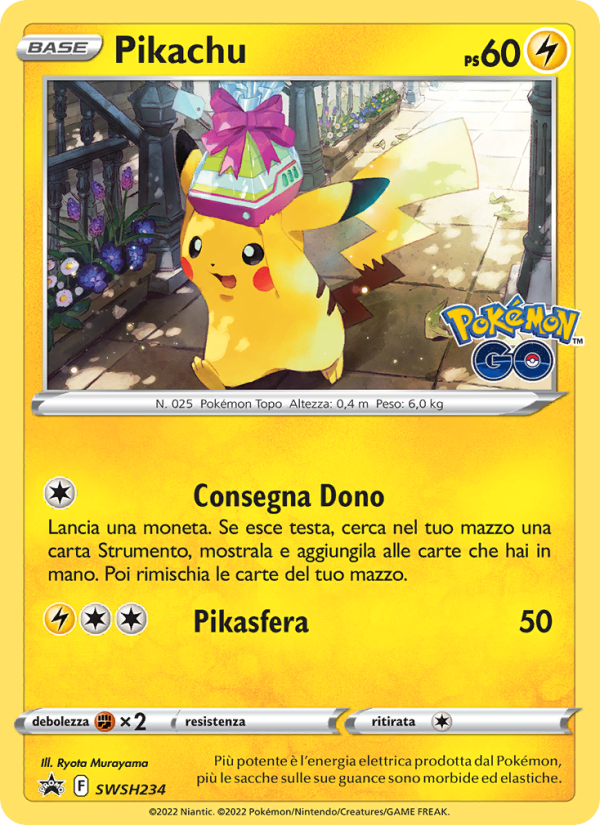 Pikachu SWSH234 — Sword & Shield Promos (Italian Pokémon TCG card)