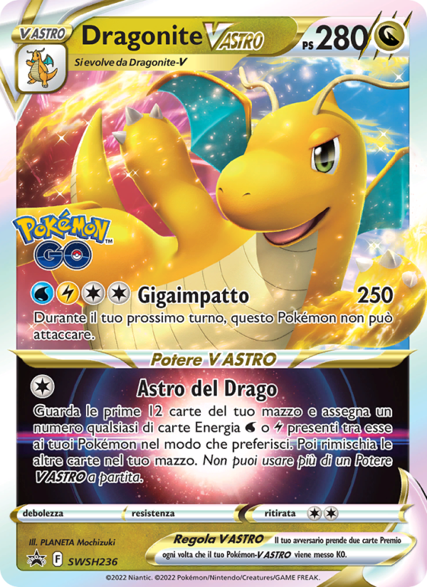 Dragonite V ASTRO SWSH236 — Sword & Shield Promos (Italian Pokémon TCG card)