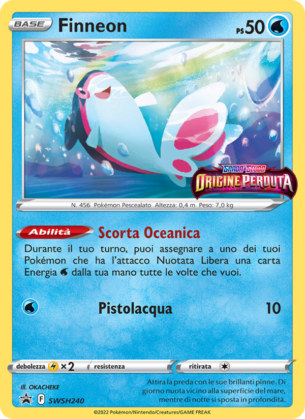 Finneon SWSH240 — Sword & Shield Promos (Italian Pokémon TCG card)