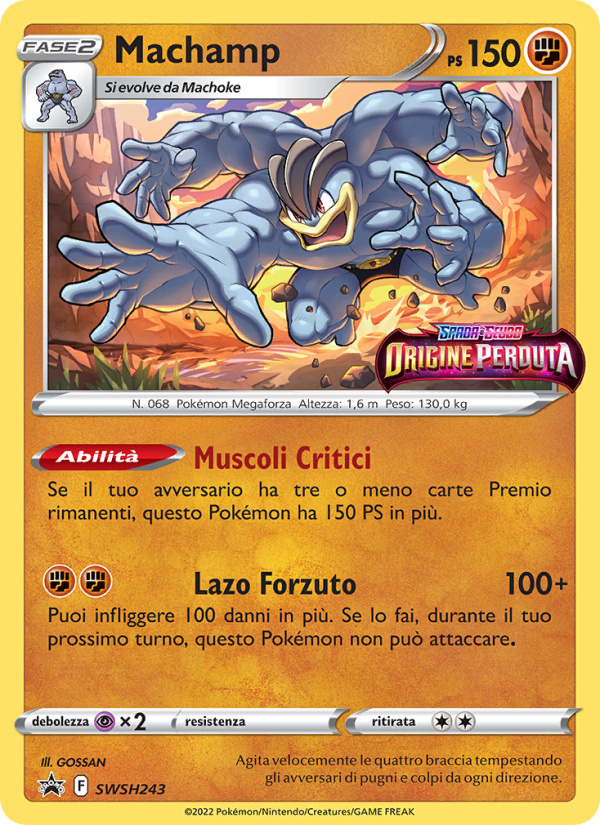Machamp SWSH243 — Sword & Shield Promos (Italian Pokémon TCG card)
