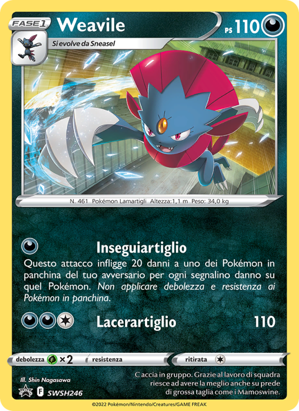 Weavile SWSH246 — Sword & Shield Promos (Italian Pokémon TCG card)