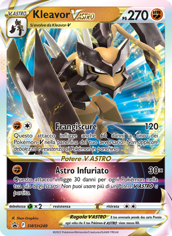 Kleavor V ASTRO SWSH249 — Sword & Shield Promos (Italian Pokémon TCG card)