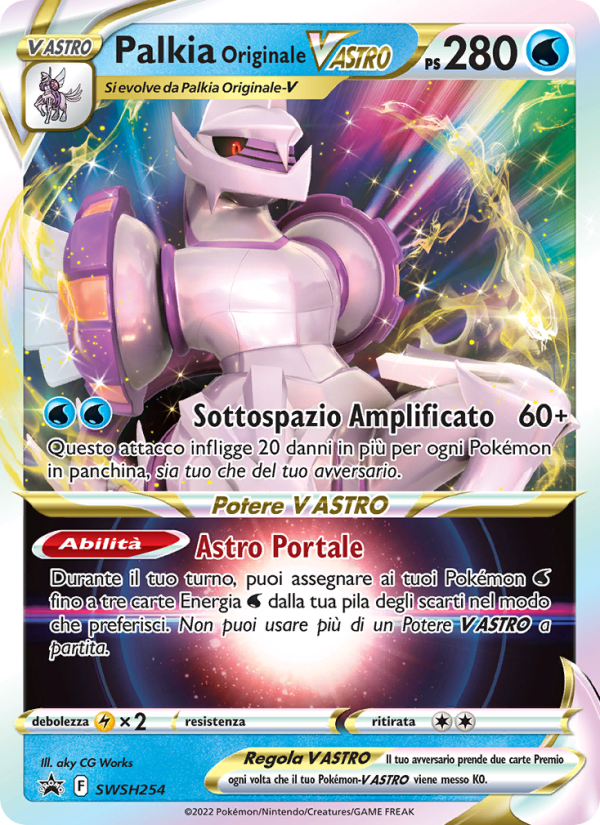 Palkia Originale V ASTRO SWSH254 — Sword & Shield Promos (Italian Pokémon TCG card)
