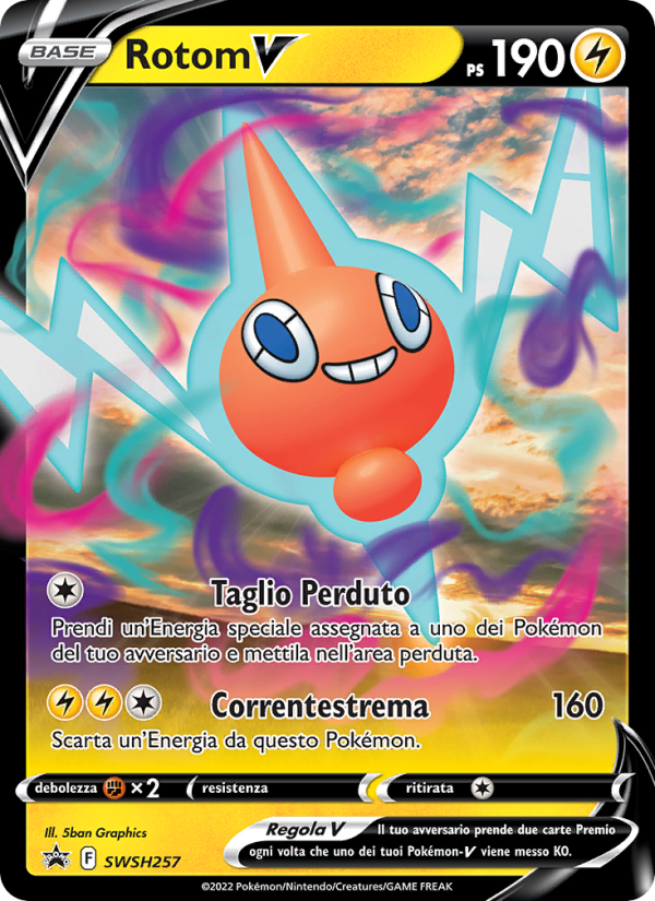 Rotom V SWSH257 — Sword & Shield Promos (Italian Pokémon TCG card)