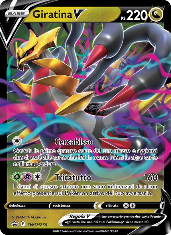 Giratina V SWSH259 — Sword & Shield Promos (Italian Pokémon TCG card)