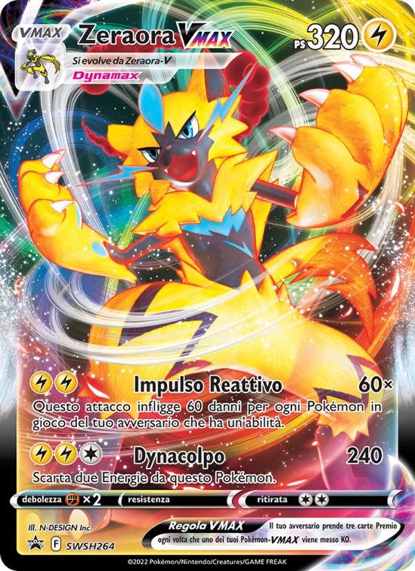 Zeraora VMAX SWSH264 — Sword & Shield Promos (Italian Pokémon TCG card)