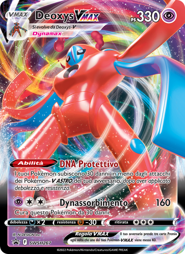 Deoxys VMAX SWSH267 — Sword & Shield Promos (Italian Pokémon TCG card)