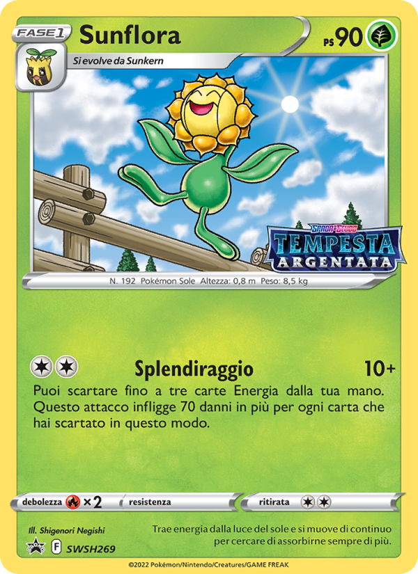 Sunflora SWSH269 — Sword & Shield Promos (Italian Pokémon TCG card)