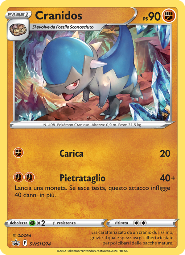 Cranidos SWSH274 — Sword & Shield Promos (Italian Pokémon TCG card)