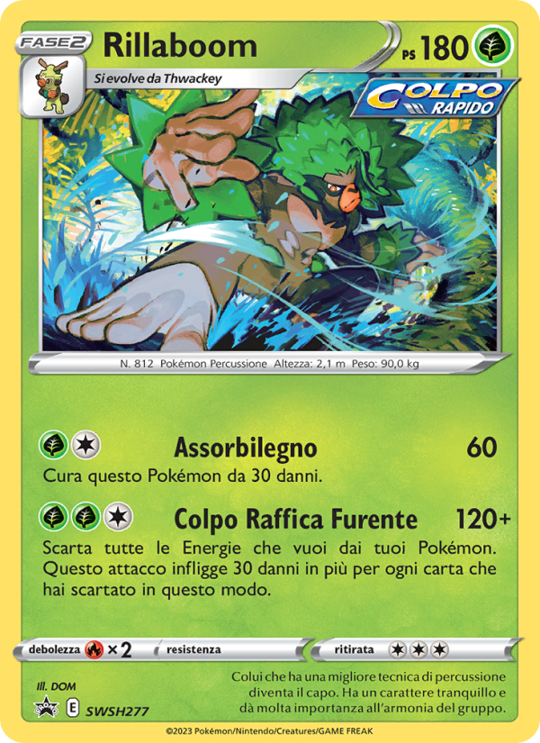 Rillaboom SWSH277 — Sword & Shield Promos (Italian Pokémon TCG card)