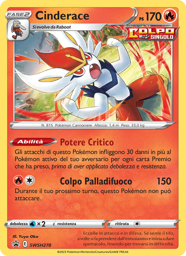 Cinderace SWSH278 — Sword & Shield Promos (Italian Pokémon TCG card)