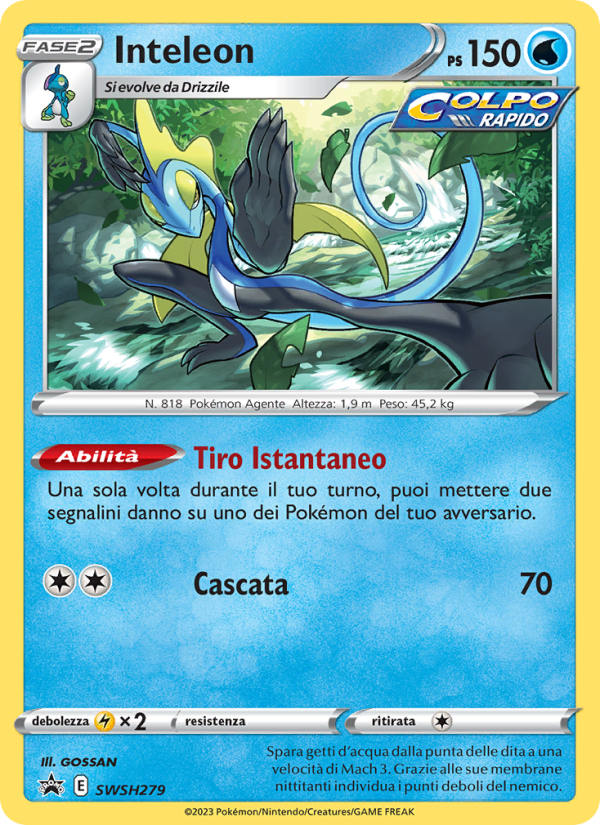Inteleon SWSH279 — Sword & Shield Promos (Italian Pokémon TCG card)