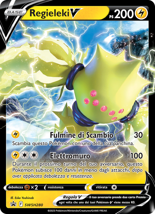 Regieleki V SWSH280 — Sword & Shield Promos (Italian Pokémon TCG card)