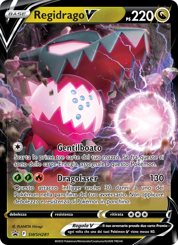 Regidrago V SWSH281 — Sword & Shield Promos (Italian Pokémon TCG card)