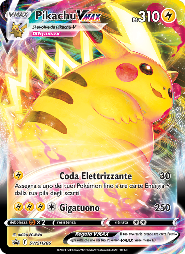 Pikachu VMAX SWSH286 — Sword & Shield Promos (Italian Pokémon TCG card)