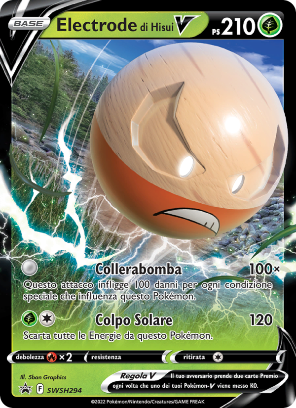 Electrode di Hisui V SWSH294 — Sword & Shield Promos (Italian Pokémon TCG card)