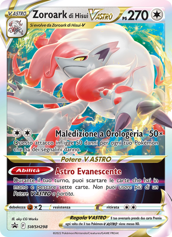 Zoroark di Hisui V ASTRO SWSH298 — Sword & Shield Promos (Italian Pokémon TCG card)
