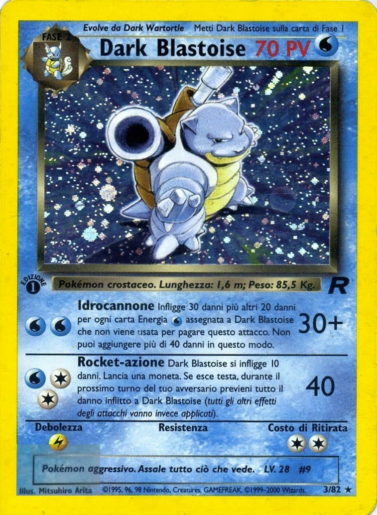 Dark Blastoise 003 — Team Rocket (Italian Pokémon TCG card)