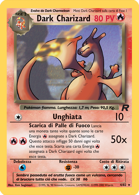 Dark Charizard 004 — Team Rocket (Italian Pokémon TCG card)