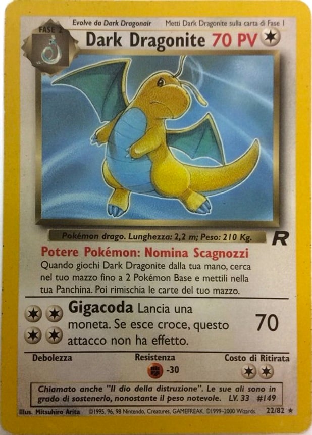 Dark Dragonite 005 — Team Rocket (Italian Pokémon TCG card)